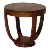 Art Deco walnut side table