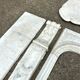 White Carrara marble fireplace from around 1880