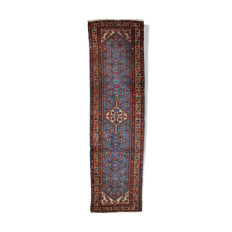Old Persian Heriz handmade rug 91x315cm 1920
