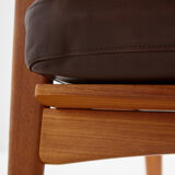 Danish leather sofa set by Arne Wahl Iversen for Komfort
