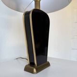 Diderot Sarco black and gold lacquered table lamp