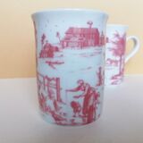 2 mugs motifs toile de Jouy