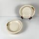 Set of 6 demi-deep plates from Longwy, early 20th century, floral decoration.