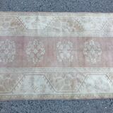 Handmade muted oushak hallway runner 280 X 85 cm