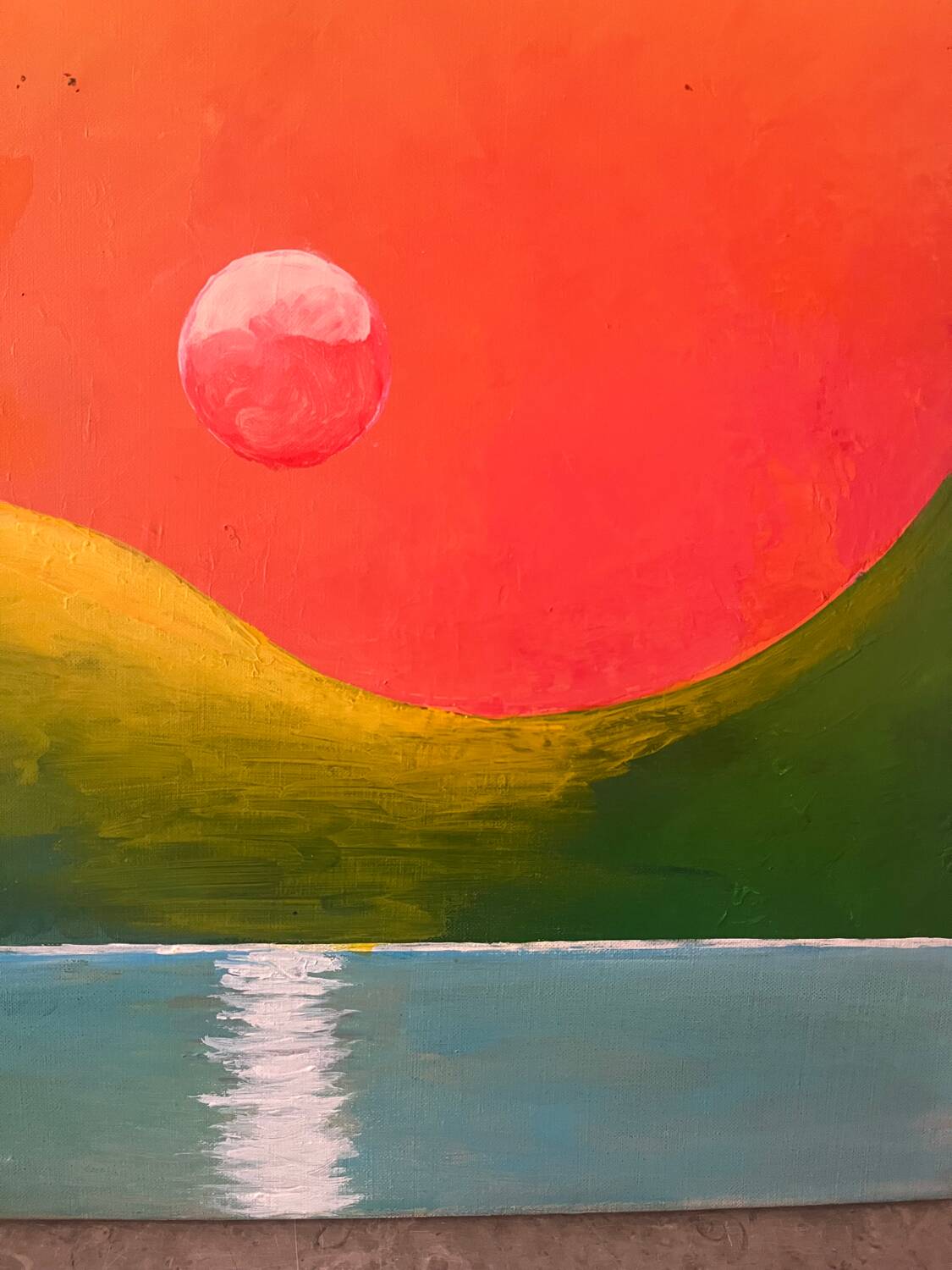 Moon Reflections, modern, signed William Joël