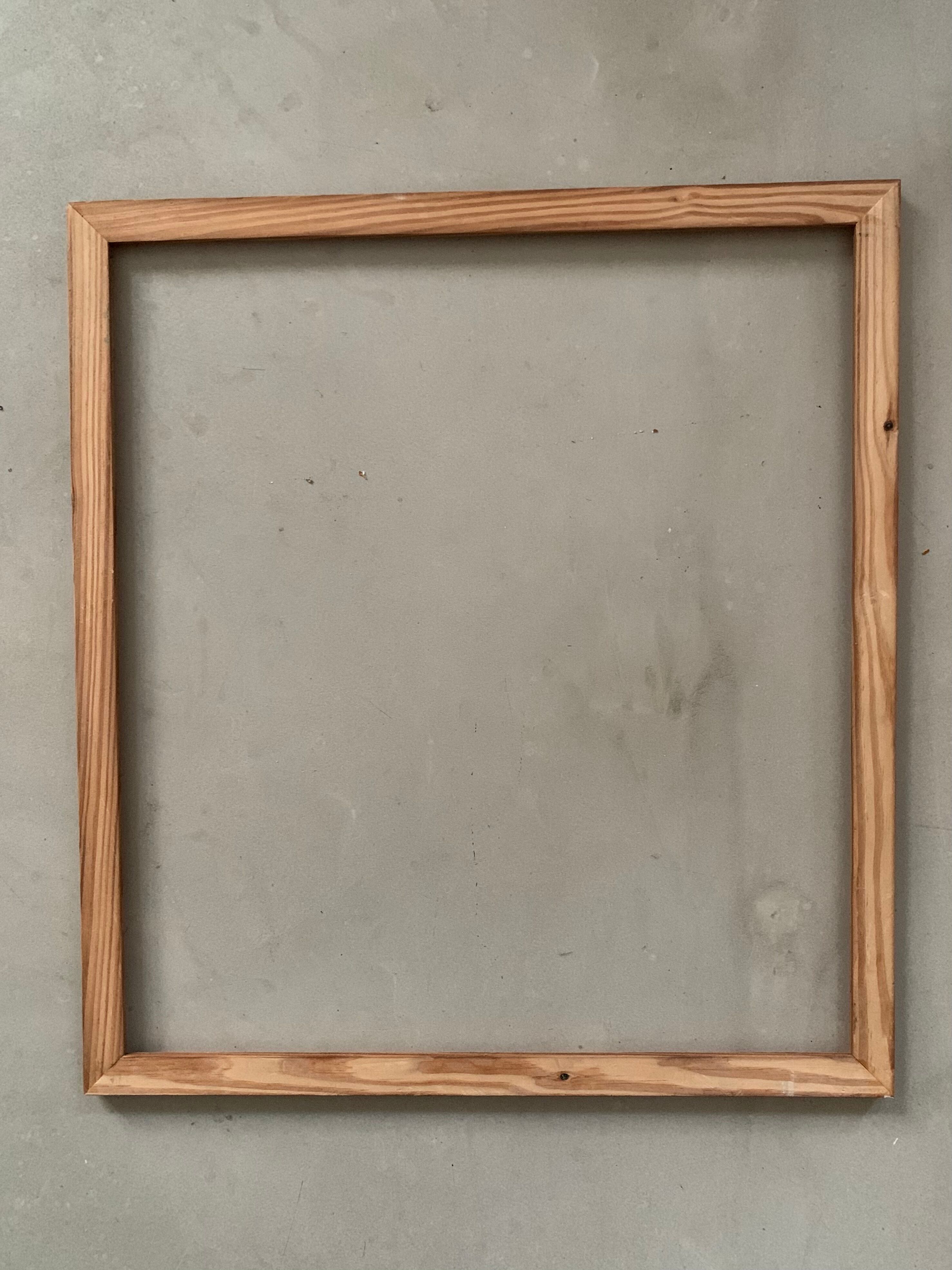 Frame in pine / old wood 52x58cm