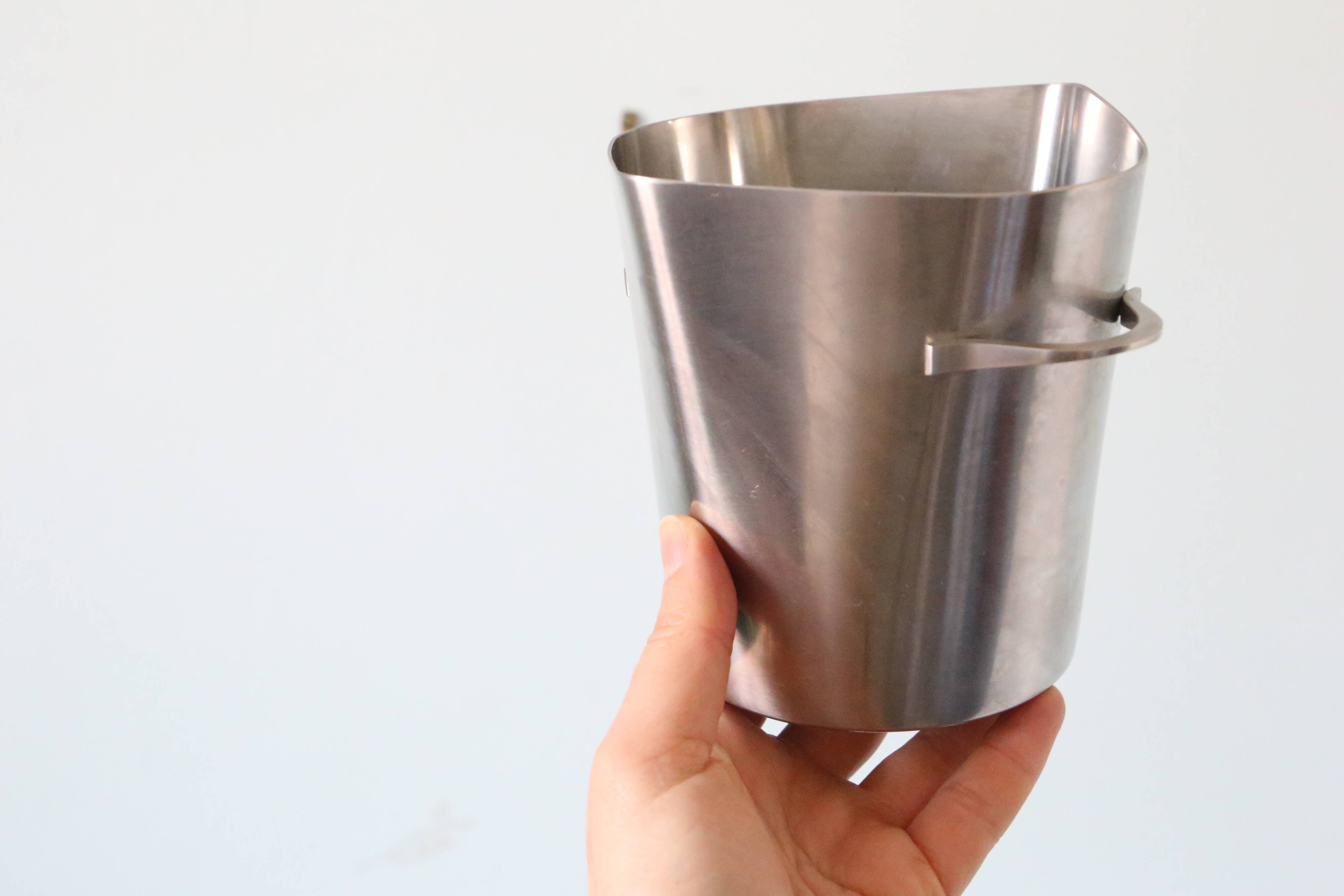 Ice bucket, stainless steel, Letang Remy, 1970