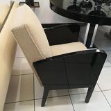 Pair of Damon and Berteaux art deco armchairs, French, around 1930