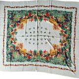 Vintage hunting tablecloth 145x125