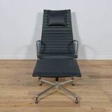 Eames Alu Group EA124 & EA125 Lounge Chair & Ottoman by Charles & Ray Eames for Vitra, 1980s.