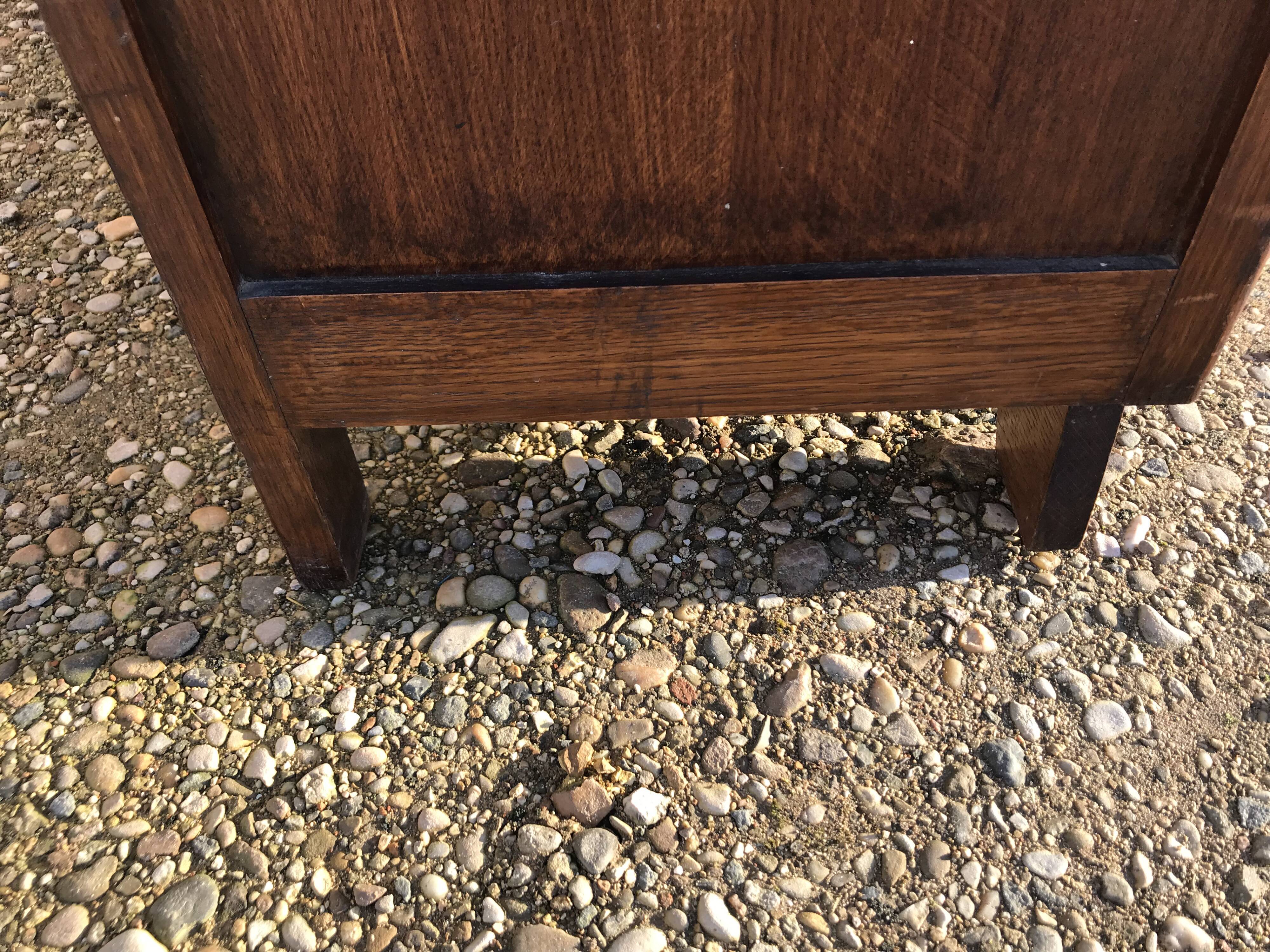 Art deco bookcase oak