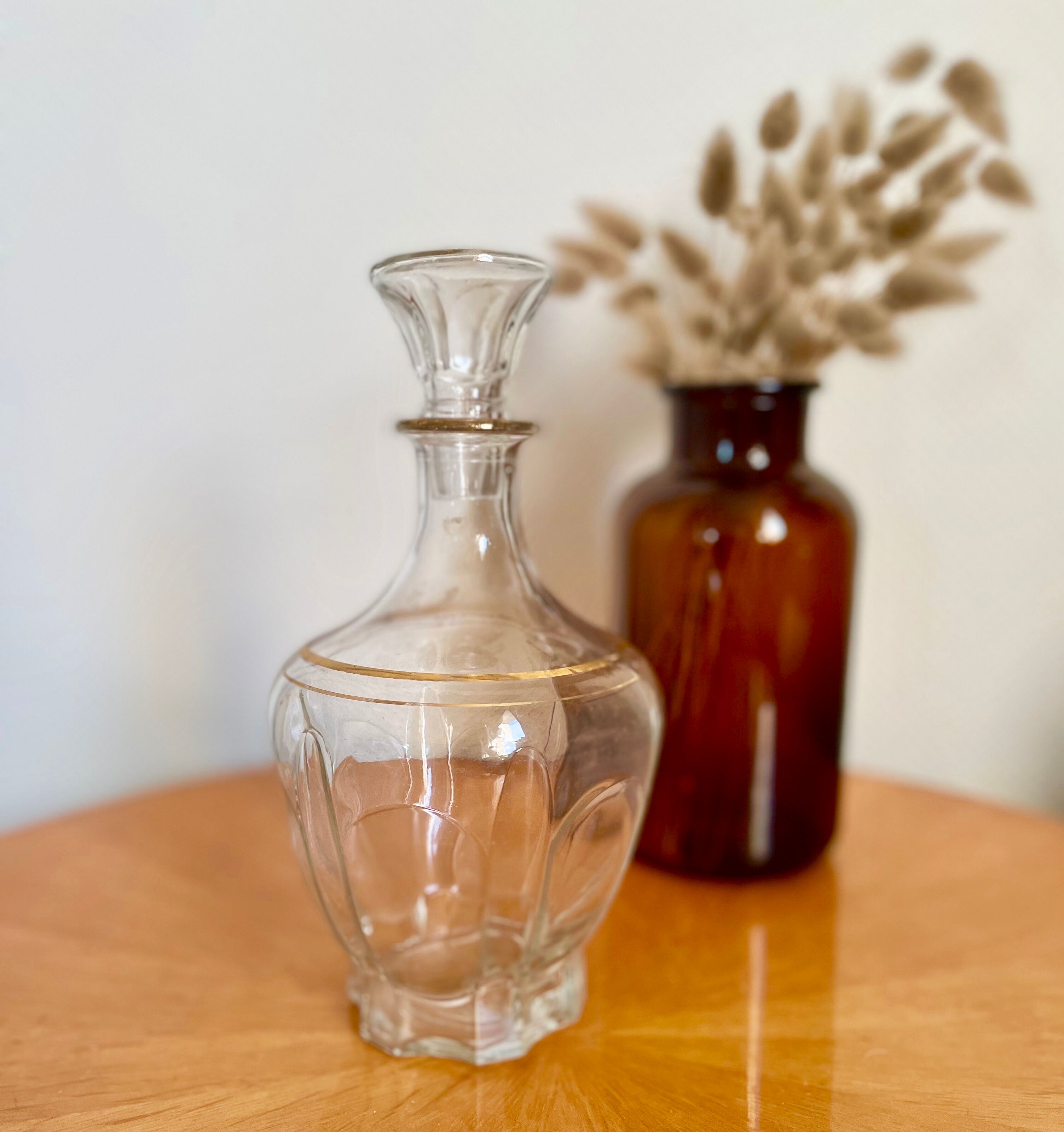 Glass crystal decanter