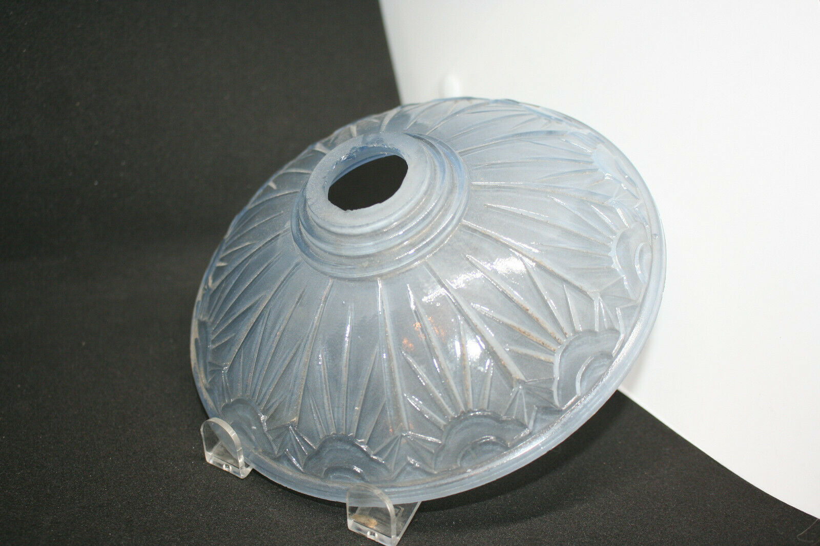 Pair of pressed glass cups