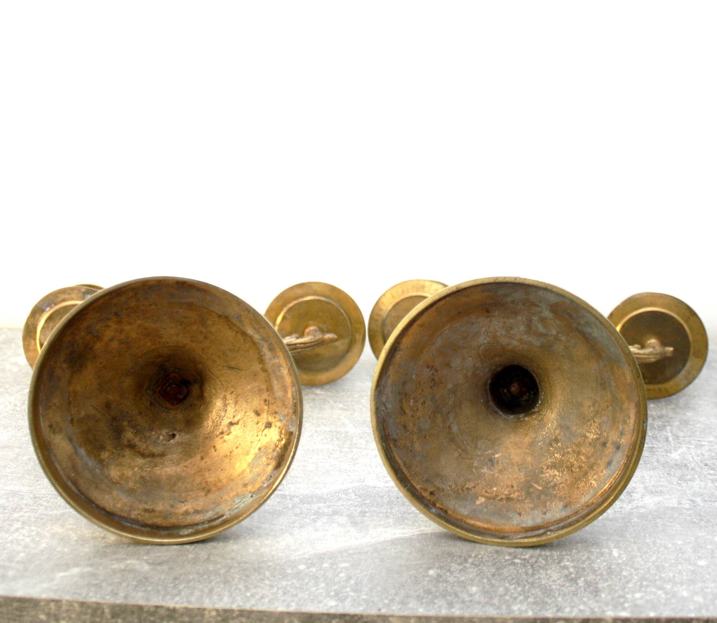 Pair of Louis XVI 19th century candlesticks