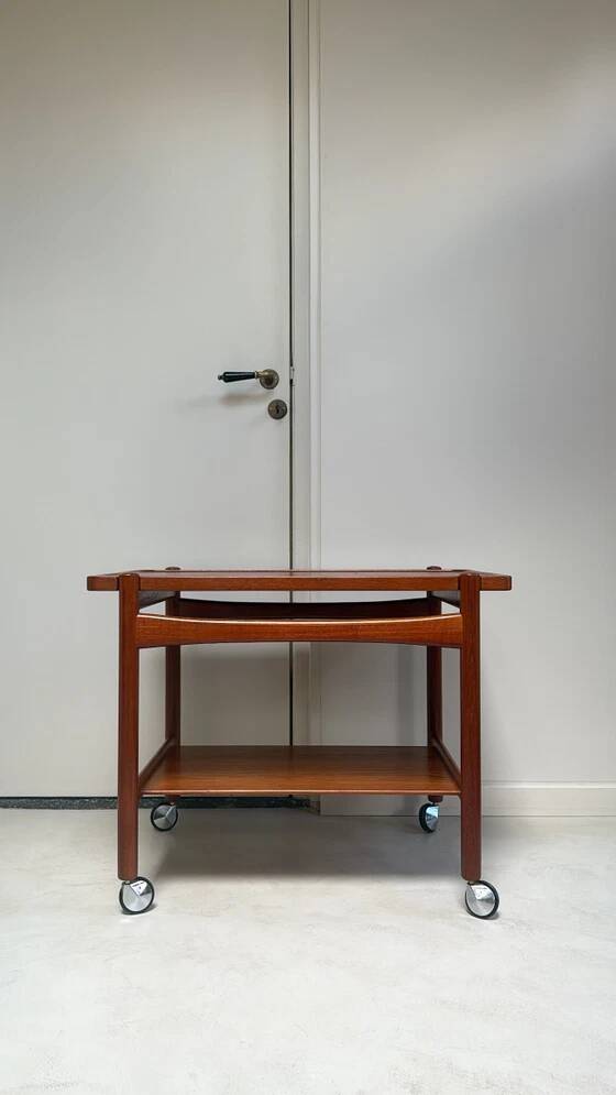 Vintage Danish trolley / serving cart designed by Hans J. Wegner