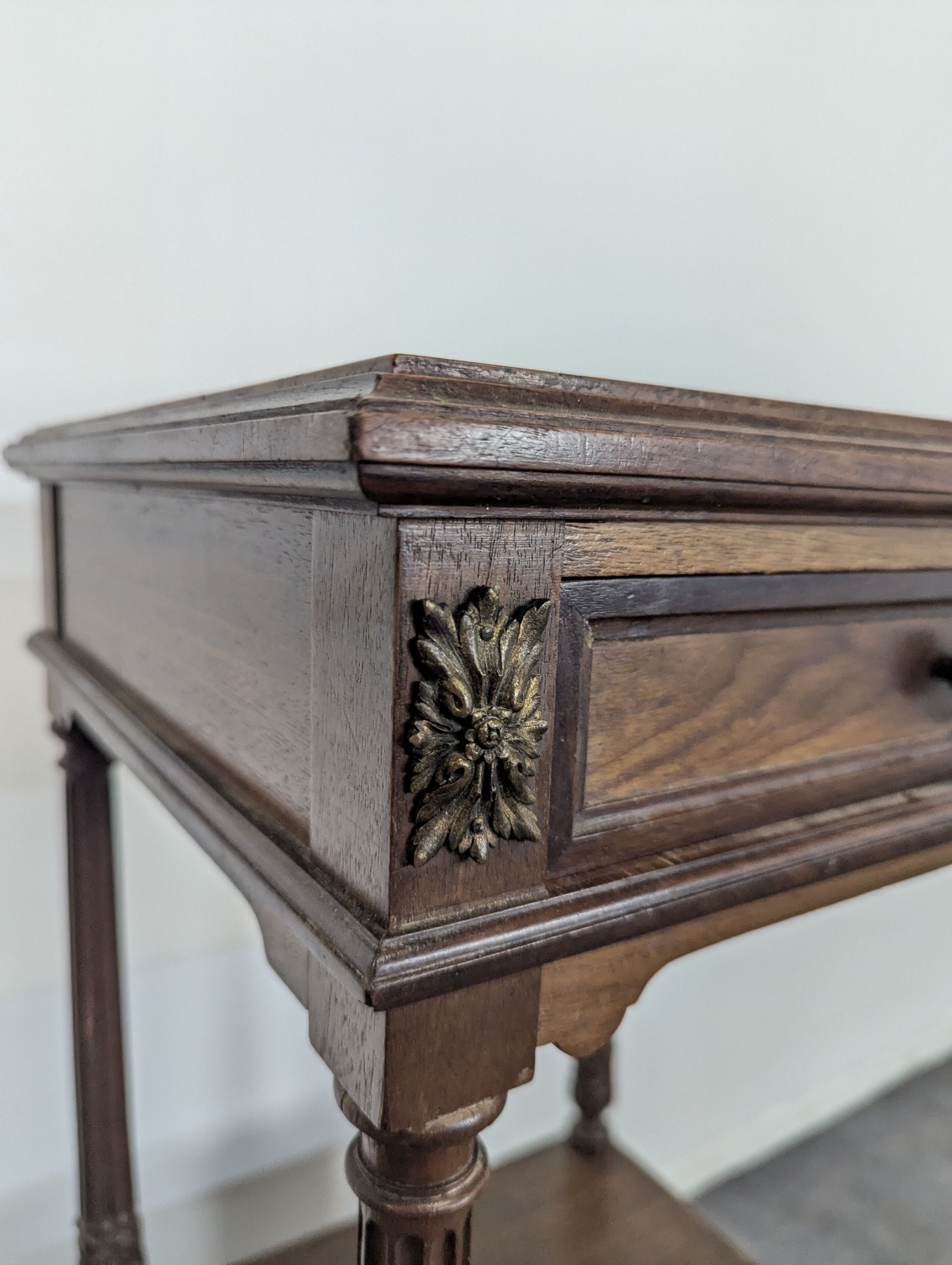 Louis XVI style mahogany bedside table made in Faubourg St Antoine