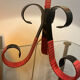 Lampe scoubidou années 50
