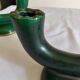 Pair of vintage green Art Deco candlesticks