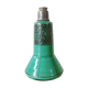 Hand-painted turquoise-lined glass vase