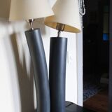Large 2-light ceramic Drimmer lamp