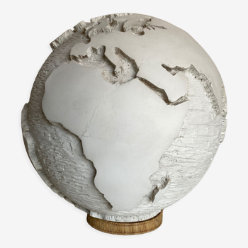 Mappemonde en plâtre globe 1960