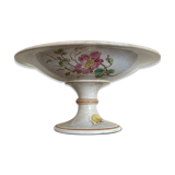 Luneville KG compote dish with poppy and butterfly design.