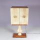 Cabinet de bar Aldo Tura en peau de chèvre sur piédestal, années 1960