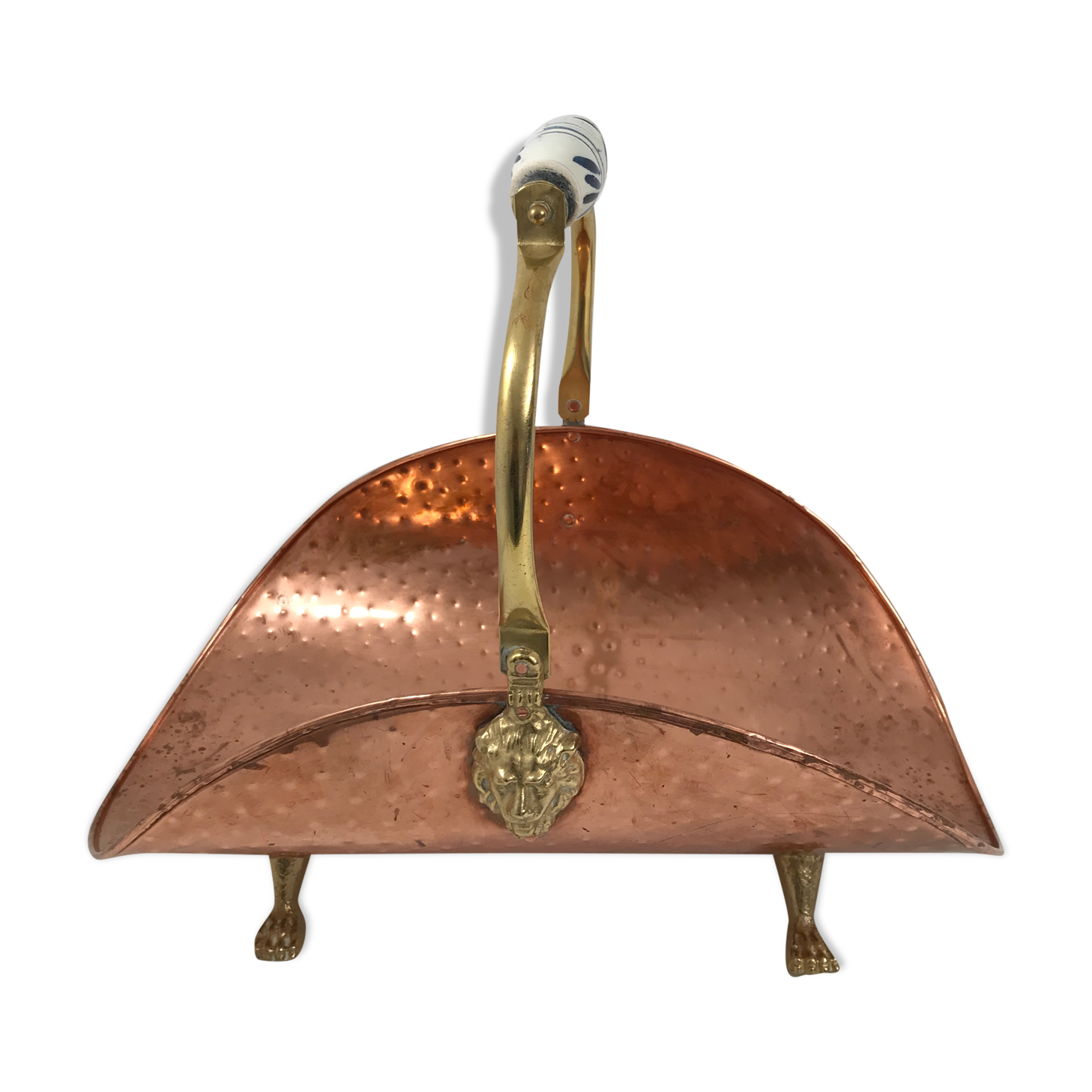 Old vintage copper buche door
