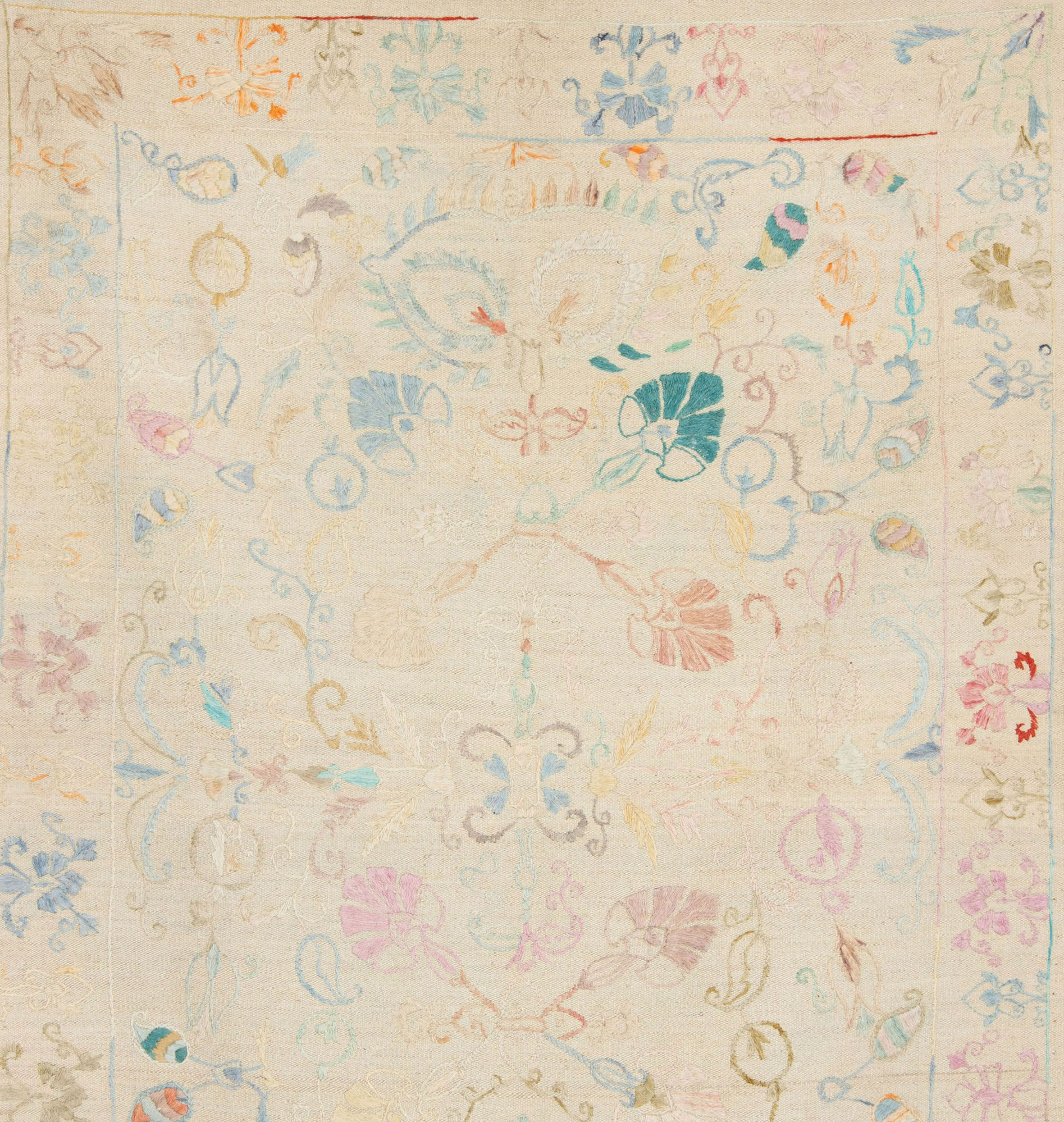 Kilim Afghan embroidered 174 x 126 cm