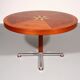Italian mid-century dining table with stunning inlay star
