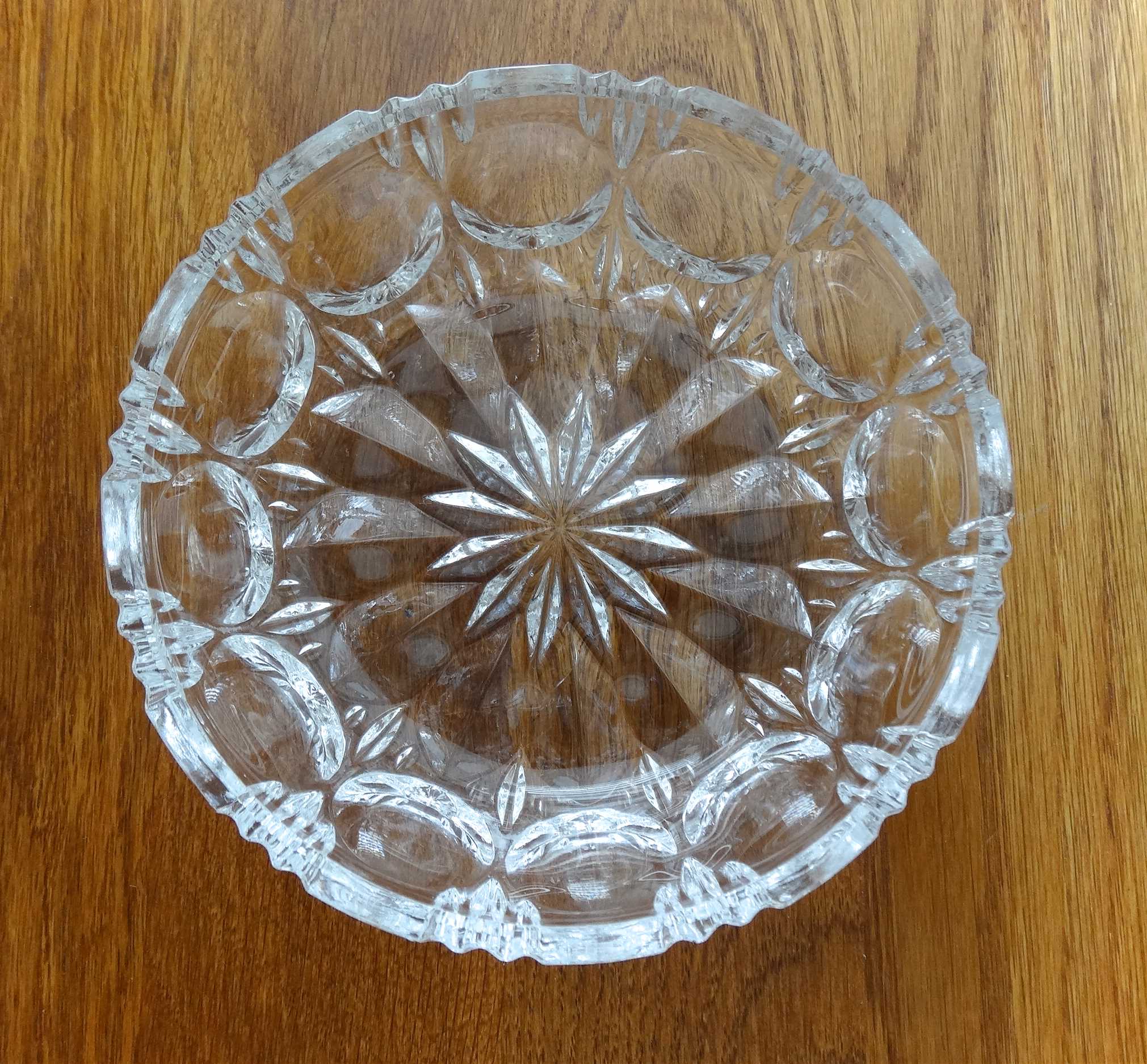 Two bohemian crystal cups