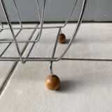 Sputnik Magazine Rack / Vinyl Record Holder - Chrome