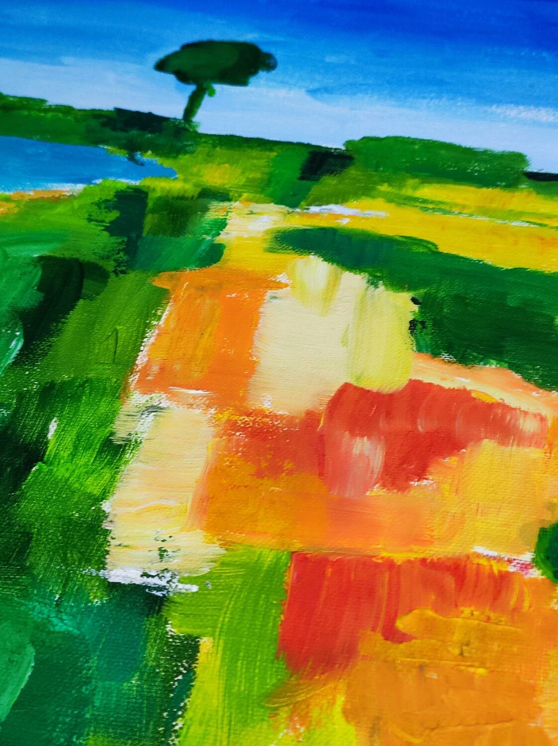 Modern Mediterranean landscape