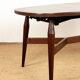 Table haute et basse Danoise en teck et bois laqué marron, modèle Smørrebrø