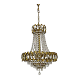 Old hot air balloon chandelier, glass tassels
