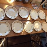 Set of 11 vintage dessert plates