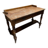 Wood and marble washstand, 19th century.