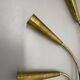 rare minimalist 53cm Brass Stilnovo Style Theatre Wall Light Sconce, Italy 1950s