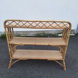 Vintage rattan shelf