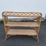 Vintage rattan shelf