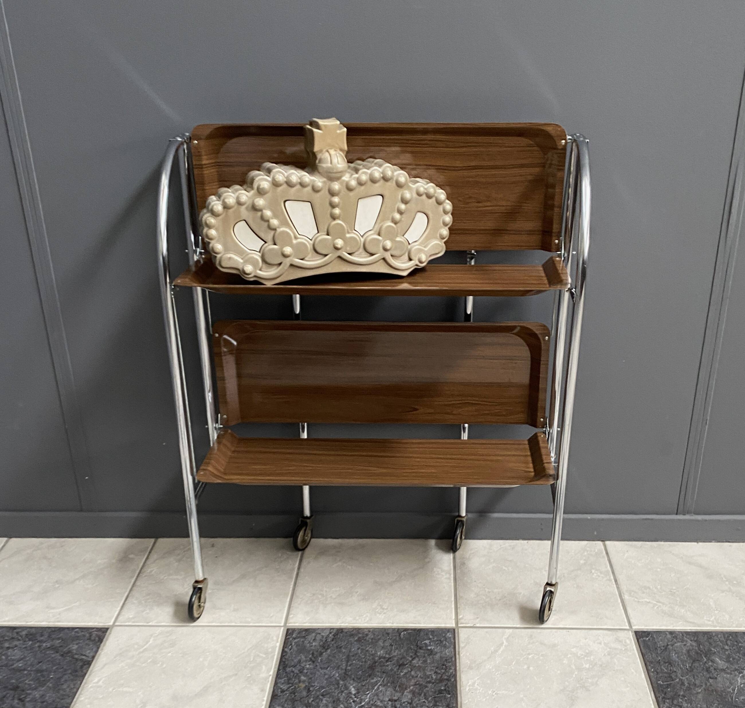 Foldable serving trolley by Bremshey & Co 1970s