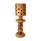 Lampe design vintage en bois d'olivier