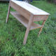 Wooden and marble desk
