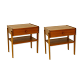 Teak bedside table game, Sweden, 1960
