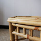 Octagonal bamboo table