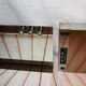 Vintage bathroom lodge mirror