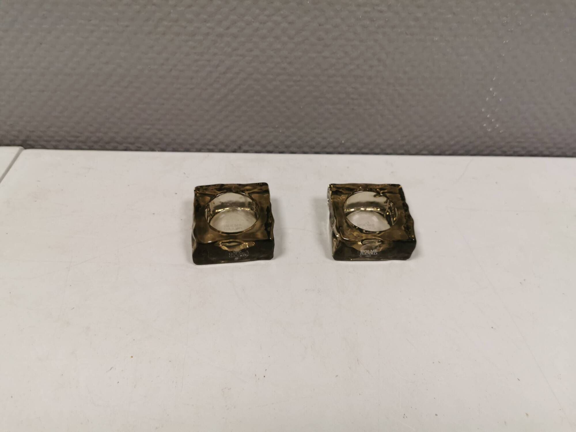 Two beautiful “cobblestone” candlesticks by Monica Ritterband 2004