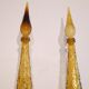 Pair of vintage Italian decanters "empoli"
