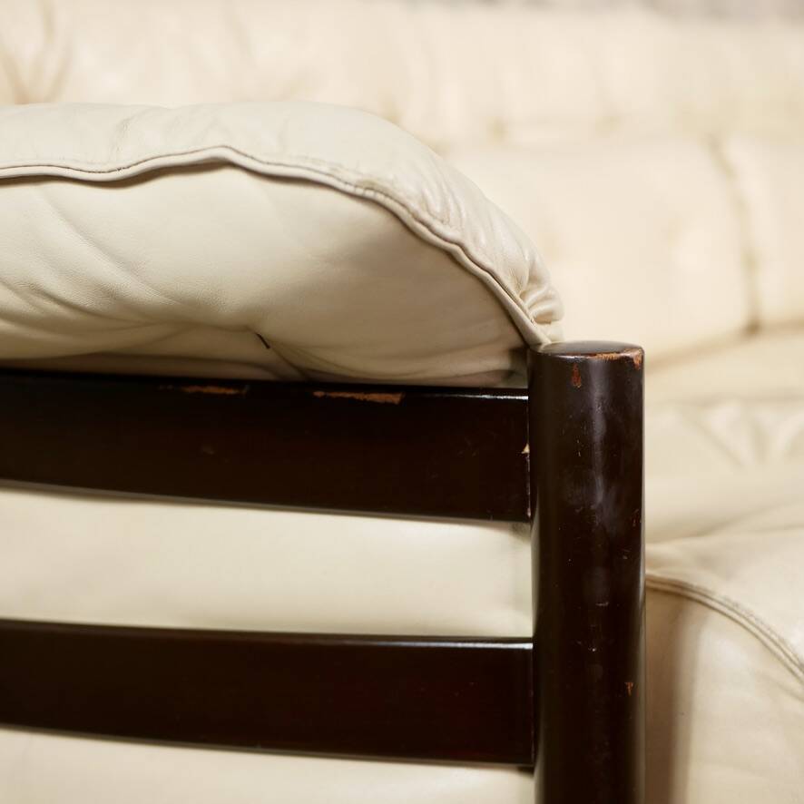 Scandinavian leather sofa by Sven Ellekaer for Coja, 1970