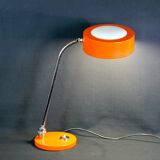 CharlJumo, Modern industrial desk lamp, Original orange color, France